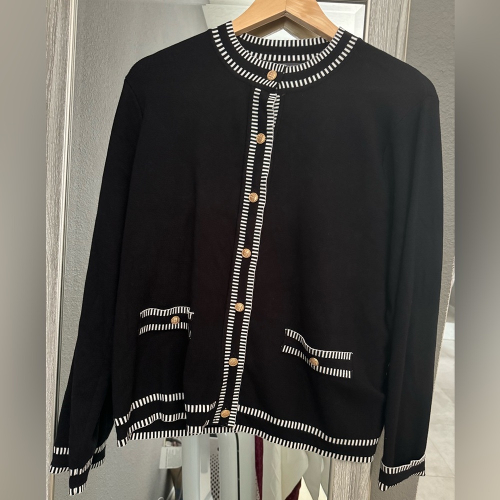 Brand new black  Adrianna Papelle  long sleeve sweater